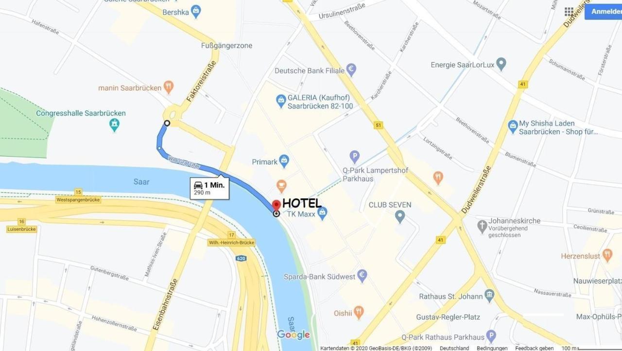 Hotel Stadt Hamburg Am Fluss Sarrebruck Extérieur photo
